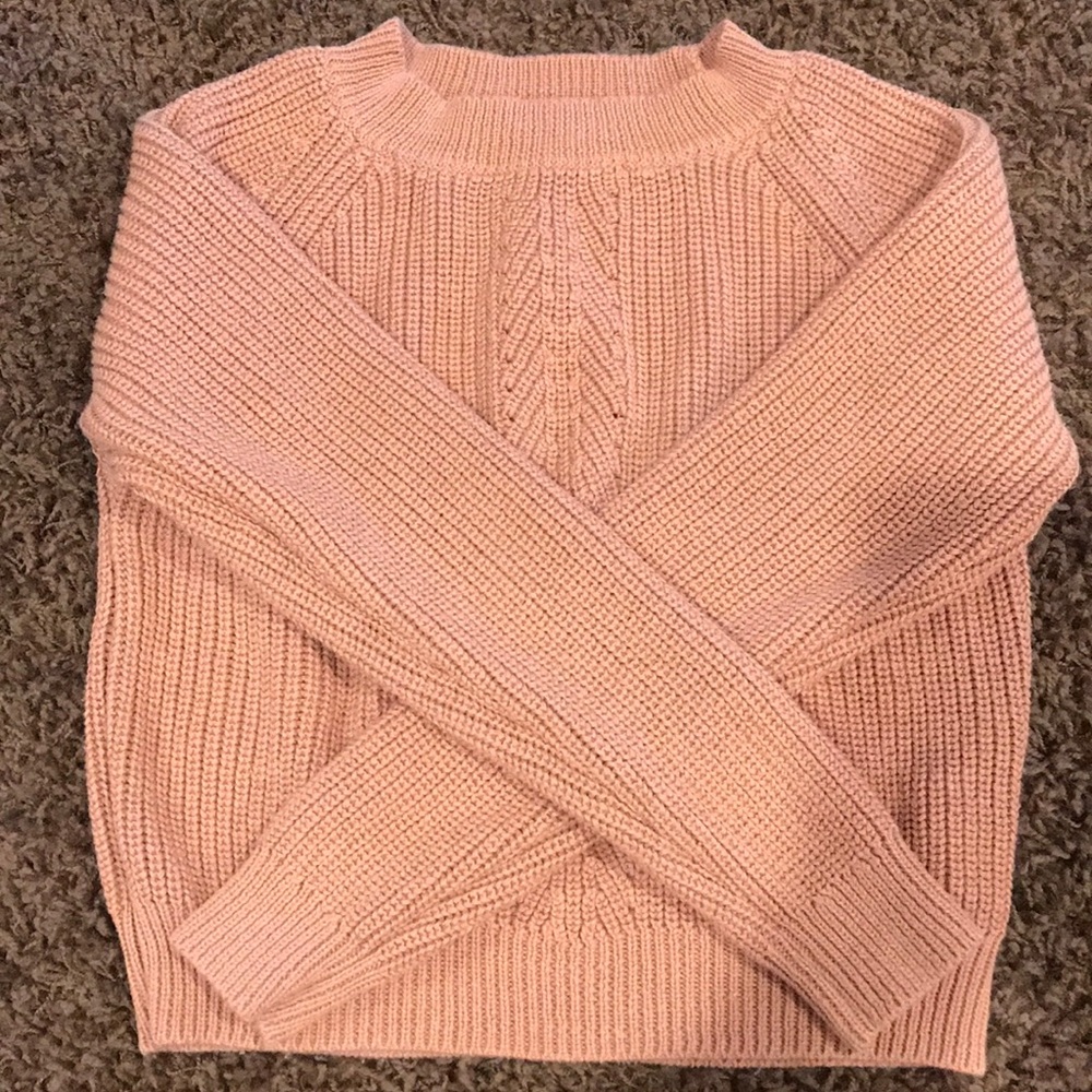 Forever 21 light pink knit sweater